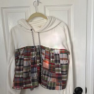 Pilcro Cream Textured Knit Top